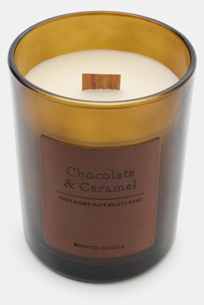 Sinsay - Illatgyertya hozzáadott szójaviasszal Chocolate & Carmel - bézs