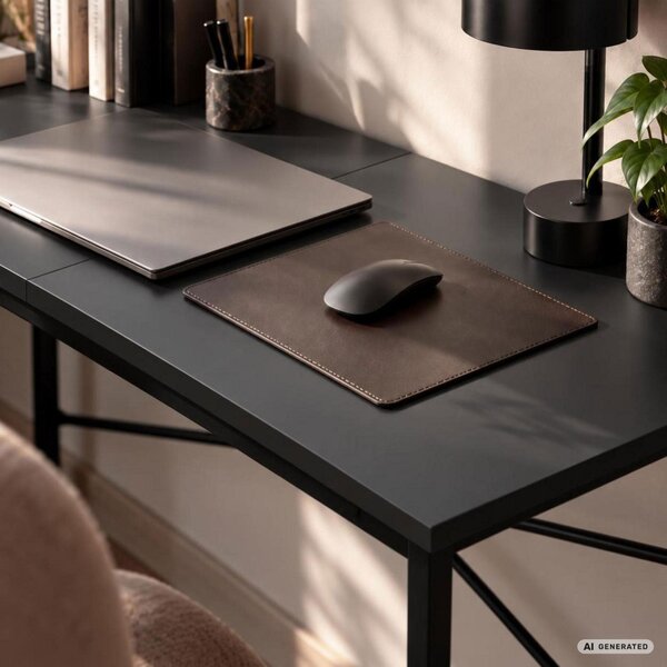 AKORD Furniture Factory Simple Számítógépes Íróasztal Fekete Ipari Stílus