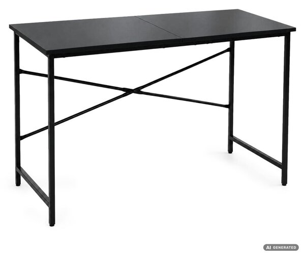 AKORD Furniture Factory Simple Számítógépes Íróasztal Fekete Ipari Stílus