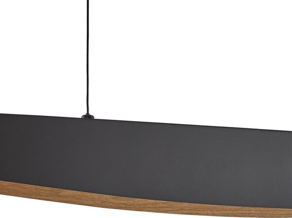 Függőlámpa Lucande, Clavit, dimmable, Fekete, Nappali, Fém, Modern