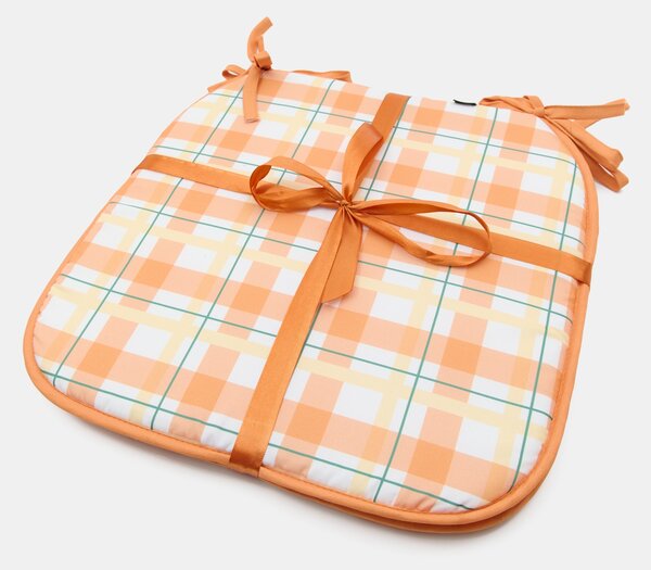 Sinsay - Kétoldalas székpárna készlet őszi mintával 2 pack - világosnarancs