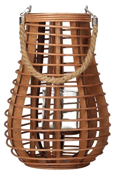 Vela rattan lámpás 33 cm natúr