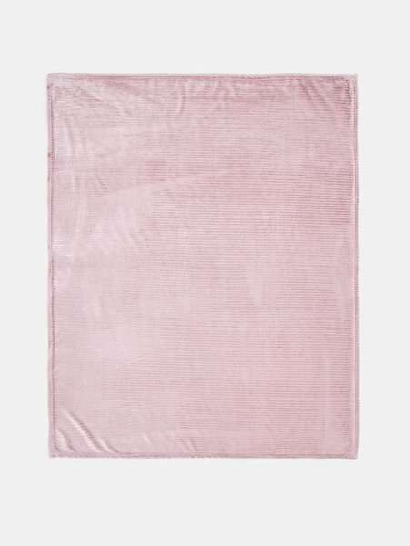 Sinsay - Bordázott takaró - pasztellpink