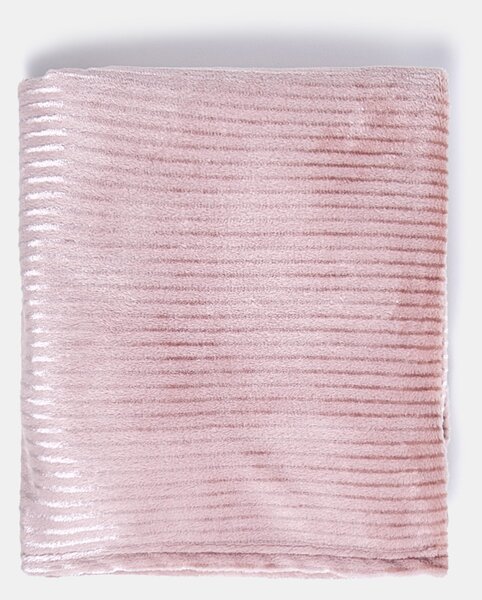 Sinsay - Bordázott takaró - pasztellpink