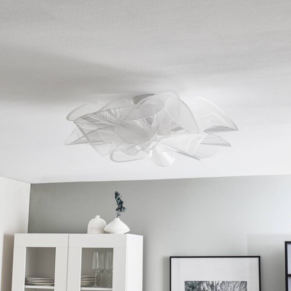 Slamp LA BELLE ÉTOILE mennyezeti világítás fehér, 73 cm, dimmelhető, Fehér / opál, Nappali / Étkező, Műanyag, Dizájn