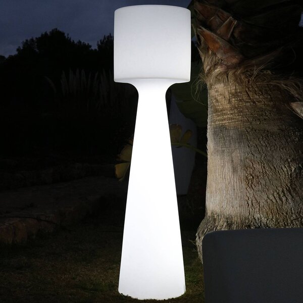 Newgarden Grace LED állólámpa, újratölthető akkumulátorral, magasság 140 cm, dimmelhető, Fehér / opál, Műanyag, Modern