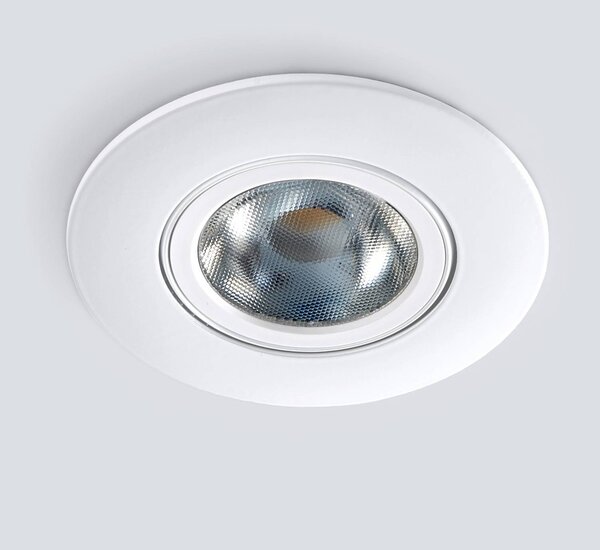 Heitronic LED menny. sülly. reflektor DL8002, forg., 38, dimmelhető, Fehér / opál, Folyosó, Alumínium, Modern