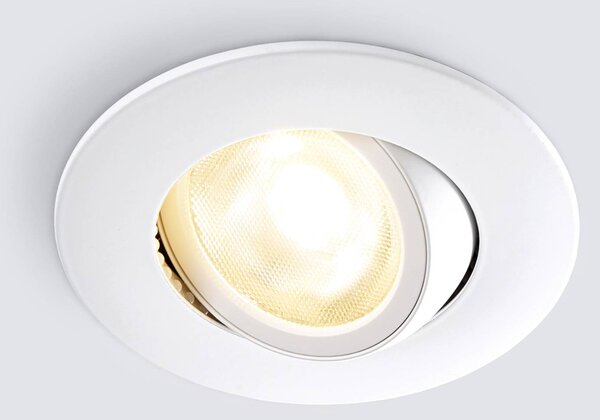 Heitronic LED menny. sülly. reflektor DL8002, forg., 38, dimmelhető, Fehér / opál, Folyosó, Alumínium, Modern
