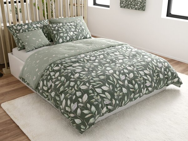 Mikroszálas ágyneműhuzat SILVANE zöld Ágyneműhuzat mérete: 70 x 90 cm | 140 x 200 cm