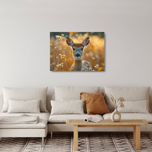 Üveg kép - őzike (70x50 cm)