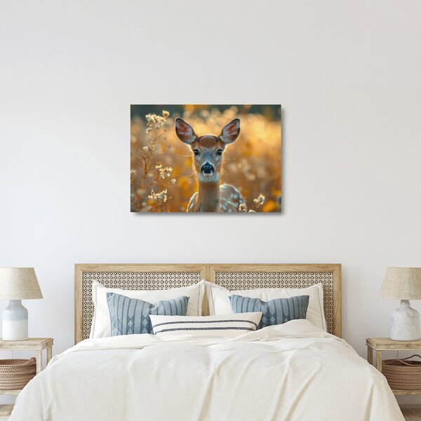 Üveg kép - őzike (70x50 cm)
