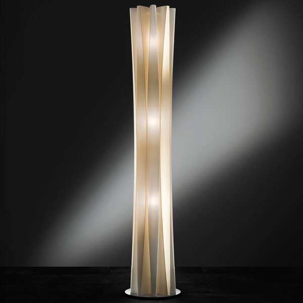 Slamp Bach álló világítás, magasság 161 cm, arany, dimmelhető, Sárgaréz / arany, Nappali / Étkező, Műanyag, Dizájn