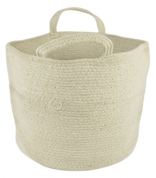 Tárolókosár fogantyúkkal COTTON HAVEN 35x35 cm - több színben Termék színe: Világoszöld