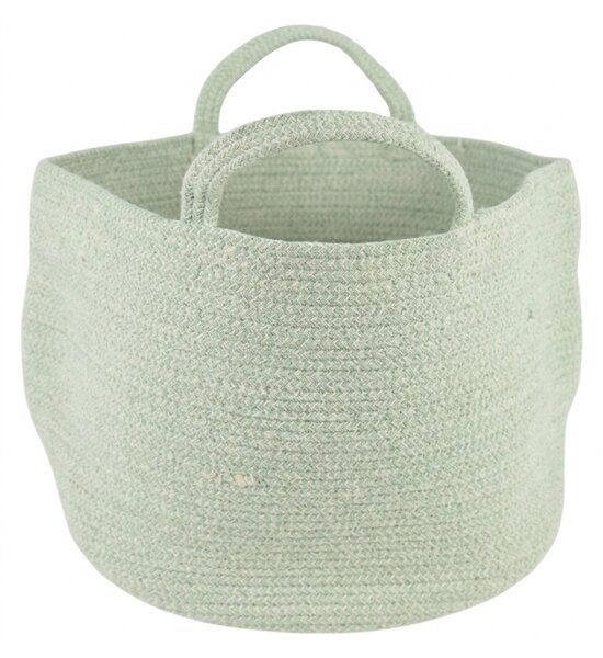 Tárolókosár fogantyúkkal COTTON HAVEN 35x35 cm - több színben Termék színe: Világoszöld