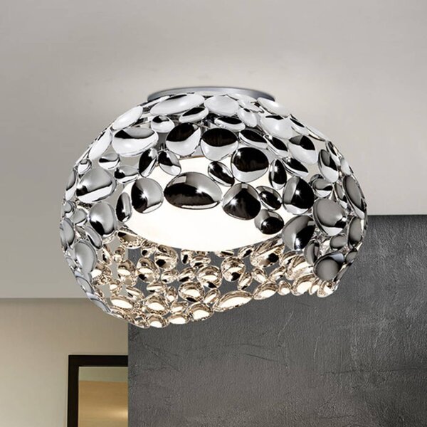 Schuller Valencia Narisa LED-es mennyezeti lámpa, Ø 46 cm, króm, Króm / ezüst, Nappali / Étkező, fém, Modern