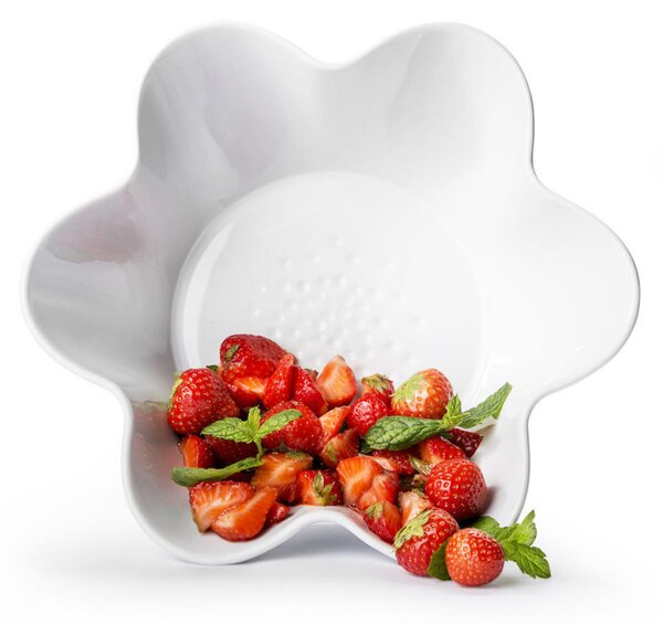 Kerámia tál PICCADILLY FLORA Ø25,5 cm, fehér