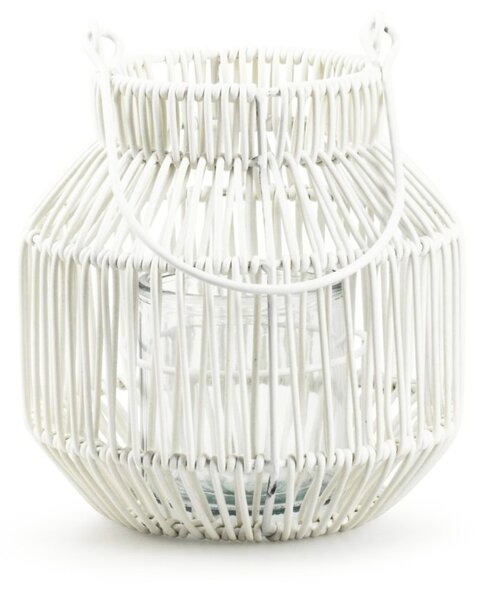 Fém lámpás MAREN HALO 18,5 cm, fehér