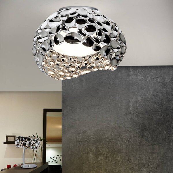 Schuller Valencia Narisa LED-es mennyezeti lámpa, Ø 46 cm, króm, Króm / ezüst, Nappali / Étkező, fém, Modern