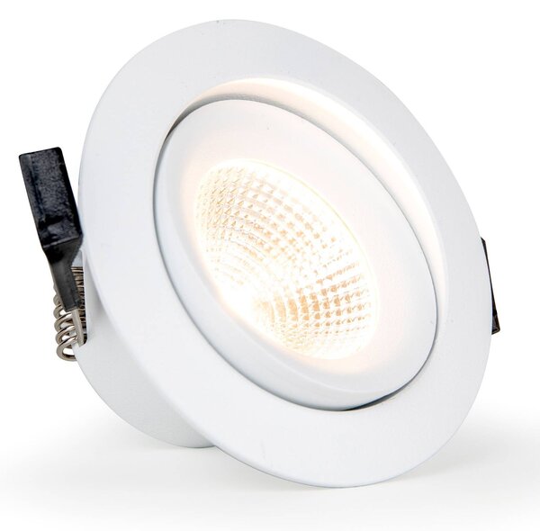 The Light Group SLC One 360° LED süllyesztett fény fehér 2,700K, dimmelhető, Fehér / opál, Nappali / Étkező, Alumínium, Modern