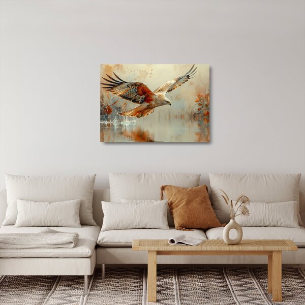 Üveg kép - Ragadozó madár (70x50 cm)