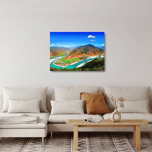 Üveg kép - Jangce folyó (70x50 cm)