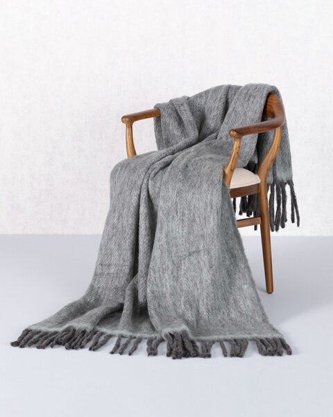 Cozy pléd 130x170cm szürke-menta