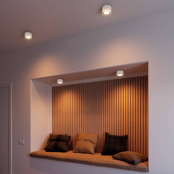 Nordlux LED mennyezeti spot Landon Smart, fehér, magasság 8,2 cm, dimmelhető, Fehér / opál, Nappali / Étkező, fém