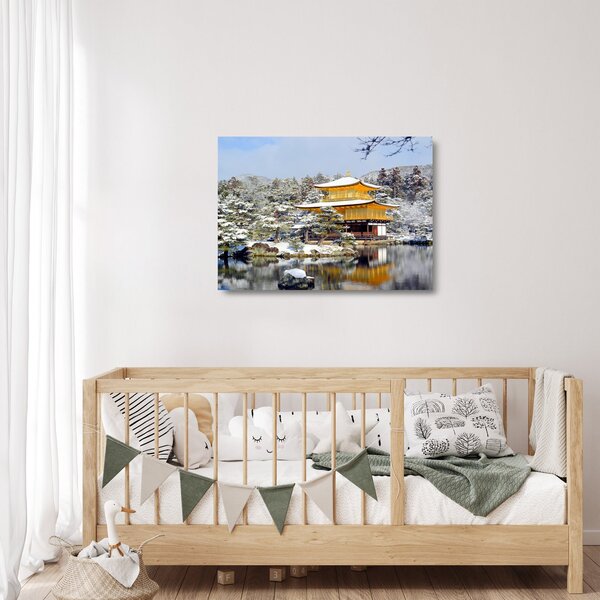Üveg kép - Kinkakuji, Japán (70x50 cm)