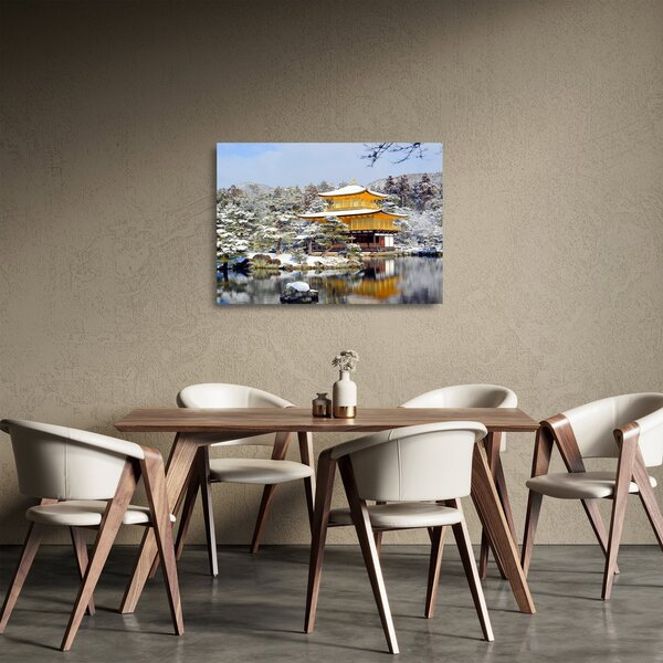 Üveg kép - Kinkakuji, Japán (70x50 cm)