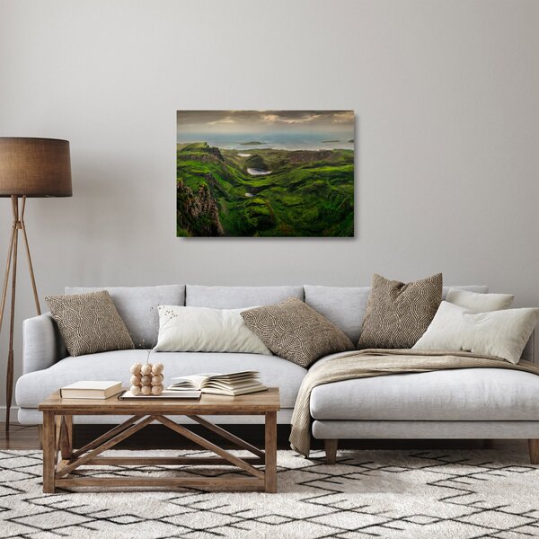 Üveg kép - Quiraing, Skócia (70x50 cm)