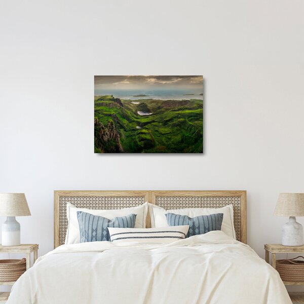 Üveg kép - Quiraing, Skócia (70x50 cm)