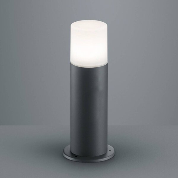 Trio Lighting Hoosic öntött alumínium alaplámpa, antracit színben, Fekete, Alumínium, Modern