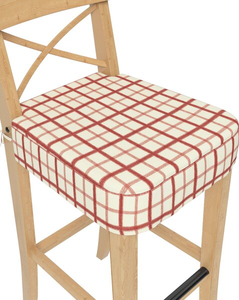 Ülőpárna Ikea Ingolf bárszékhez termék színe piros szövet mintás