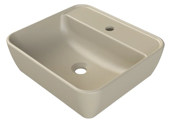 CeraStyle ONE - PULTRA ültethető - Top Counter mosdó - - MATT BÉZS - 46 x 42 cm