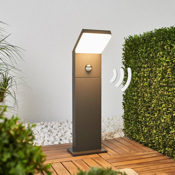 Arcchio LED-es útvilágítás Yolena, szenzoros, 60 cm, antracit, Fekete, Alumínium, Modern