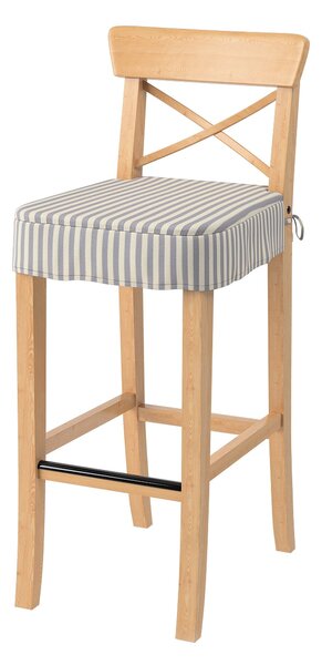 Ülőpárna Ikea Ingolf bárszékhez termék színe sötétkék szövet mintás