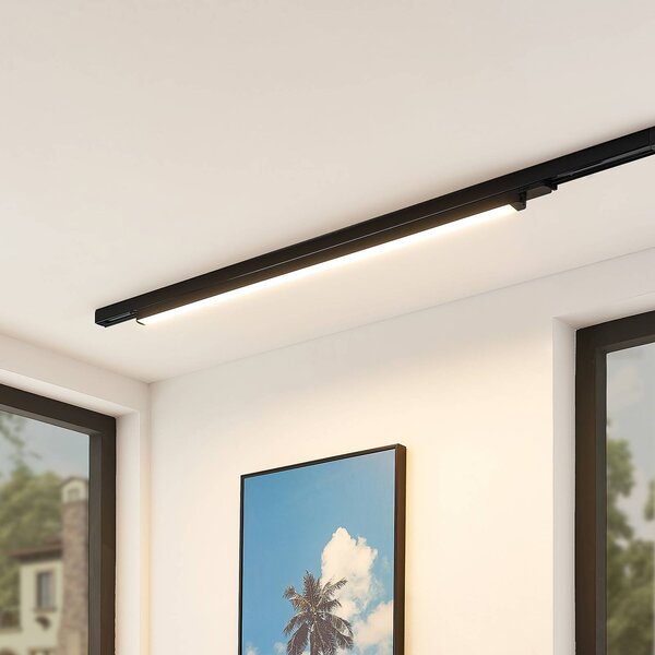 Arcchio LED sín világítás Harlow, fekete, 109 cm, 3000 K, Fekete, Dolgozószoba / Iroda, Alumínium, Modern