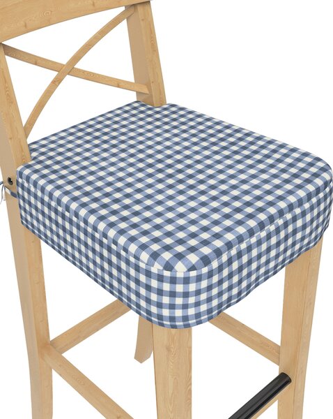 Ülőpárna Ikea Ingolf bárszékhez termék színe sötétkék szövet mintás