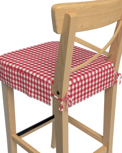 Ülőpárna Ikea Ingolf bárszékhez termék színe piros szövet mintás