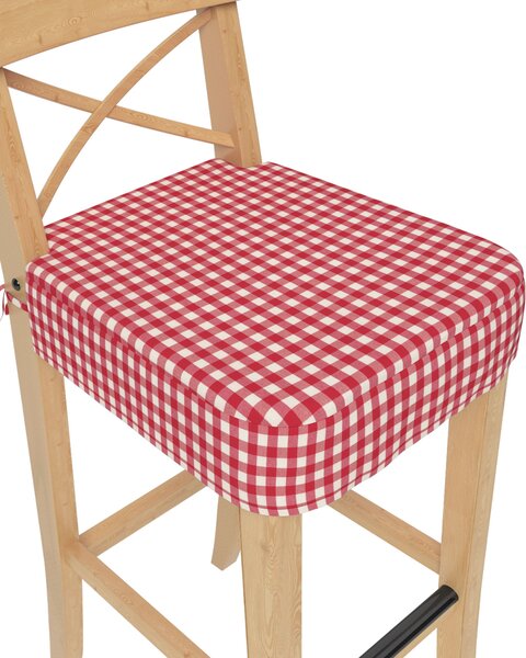 Ülőpárna Ikea Ingolf bárszékhez termék színe piros szövet mintás