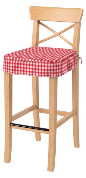 Ülőpárna Ikea Ingolf bárszékhez termék színe piros szövet mintás