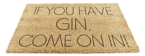 Kókuszrost lábtörlő 40x60 cm If You Have Gin – Artsy Doormats