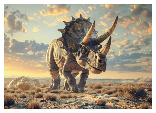 Üveg kép - Triceratops (70x50 cm)
