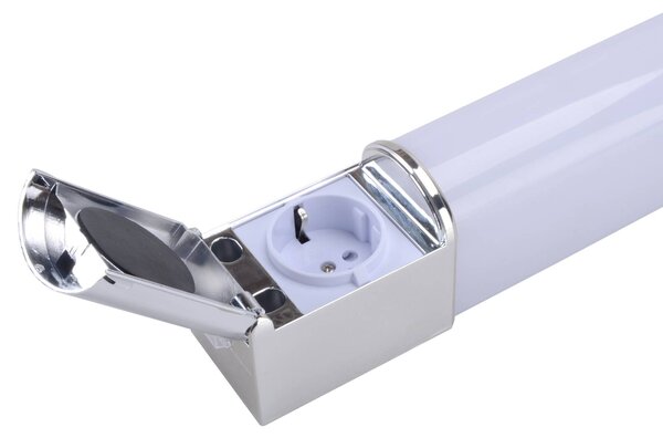 Lind D LED fürdőszobai fali lámpa konnektorral