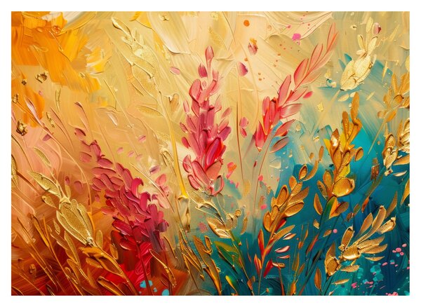 Üveg kép - A mező festése (70x50 cm)