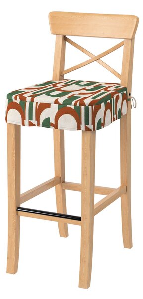 Ülőpárna Ikea Ingolf bárszékhez termék színe zöld szövet fonott, mintás