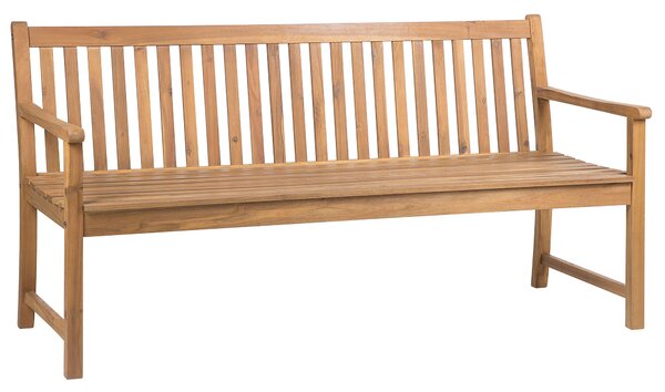 Kerti pad VIVARA 180 cm Tanúsított akácfa Világosbarna