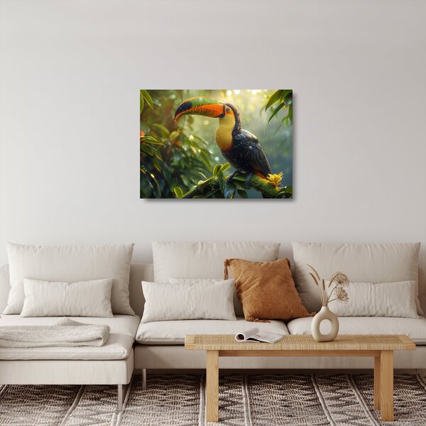 Üveg kép - Tukan (70x50 cm)