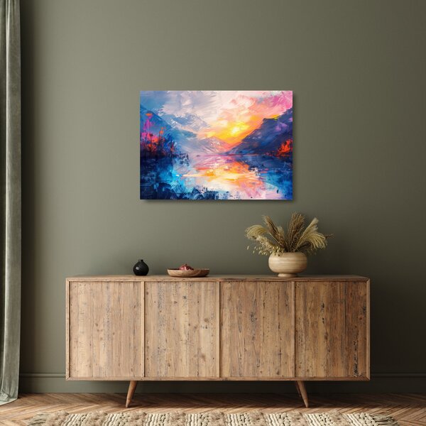 Üveg kép - Tájképfestészet (70x50 cm)