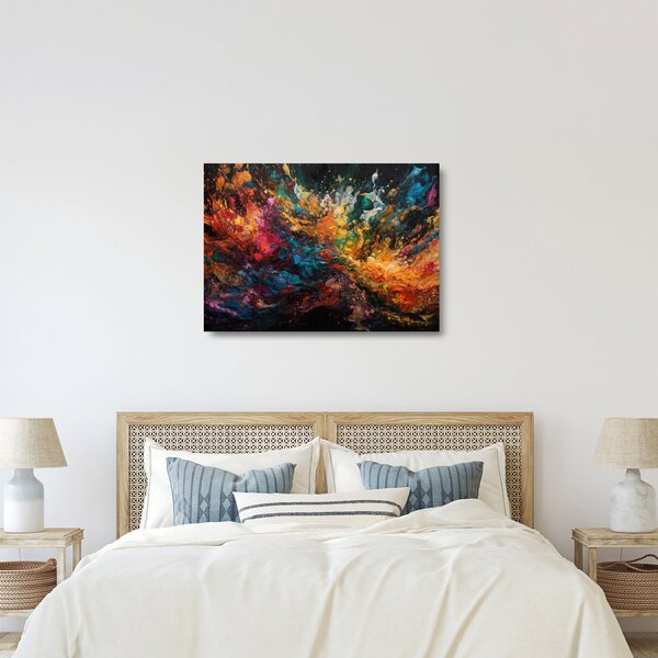 Üveg kép - Színes absztrakció II. (70x50 cm)